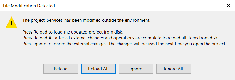 External Project Changes